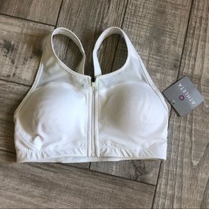 Athleta White Sports Bra, 34 DD